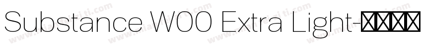 Substance W00 Extra Light字体转换